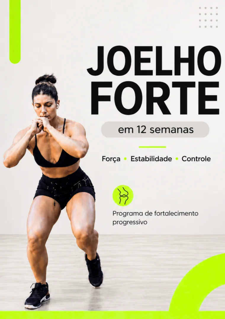 Capa do e-book Joelho Forte em 12 semanas